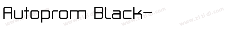 Autoprom Black字体转换 Autoprom Black字体转换